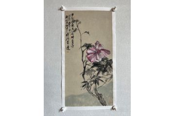 中美协画家辛有芳新品花鸟画《自赏》