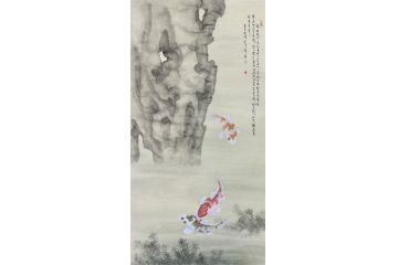 当代青年画家蓝一峰工笔鱼图《自由美好》（二）