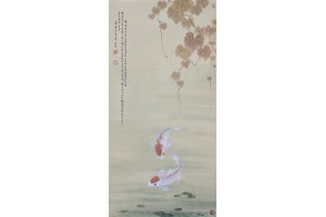 当代青年画家蓝一峰工笔鱼图《自由美好》（二）