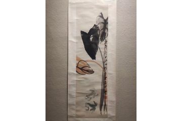 国画大师娄师白文物公司旧藏《蛙趣》