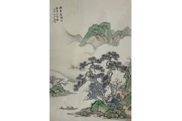 中美协青年画家廖戈山水画《兴来每独往,胜事空自知》