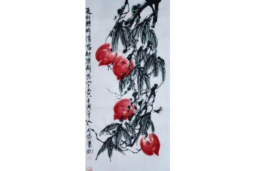 中国当代山水画中国画大家大土三阳笔墨《清露》