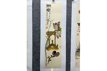 中美协当代大家郜凌民花鸟画笔墨《无尘》