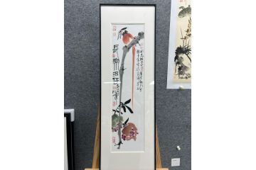 中美协当代大家郜凌民花鸟画笔墨《开花酷日中》