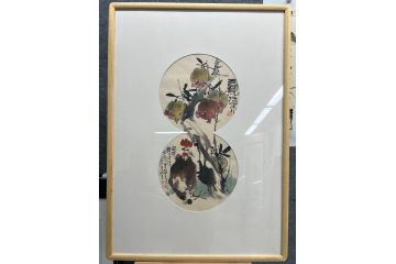 中美协当代大家郜凌民花鸟画笔墨《秋收》