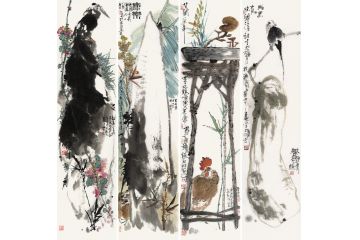 中美协当代大家郜凌民花鸟画笔墨《此果有味》