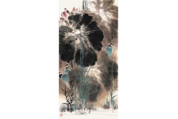 中美协当代大家郜凌民花鸟画笔墨《无尘》(二)