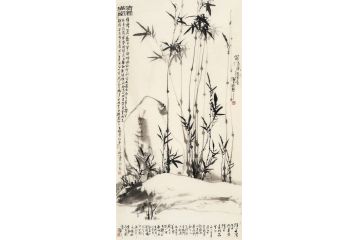 中美协当代大家郜凌民花鸟画笔墨《四时清风得佳音》