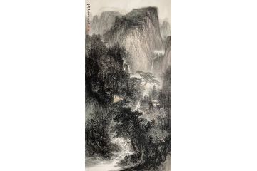 中青年实力派山水画家卢洪《山高水长》