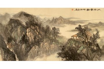 中青年实力派山水画家卢洪《江南春韵》