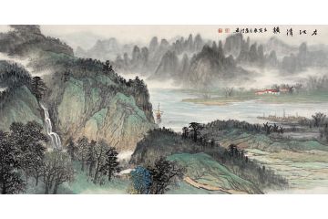 中青年实力派山水画家卢洪《左江清韵》