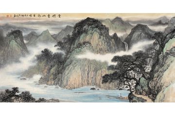 中青年实力派山水画家卢洪《青山水自鸣》