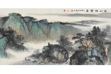 中青年实力派山水画家卢洪《溪山烟云图》（三）