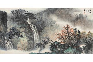 中青年实力派山水画家卢洪《春韵》