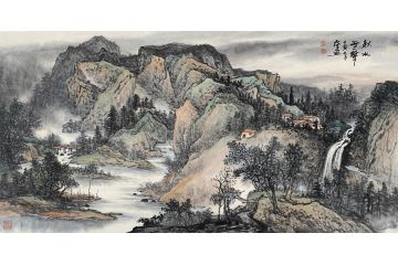 中青年实力派山水画家卢洪《秋水无声》