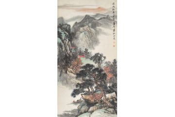 中青年实力派山水画家卢洪《溪山秋色》