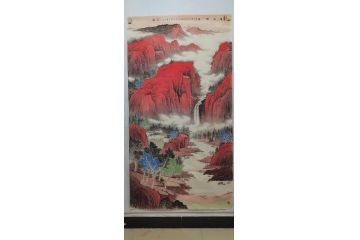 山水画名家黄开前精品《溪山雅居》